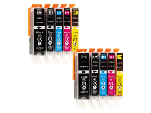 PGI-570/CLI-571XL Cartouches d’encre compatibles Canon – 2 Multipacks