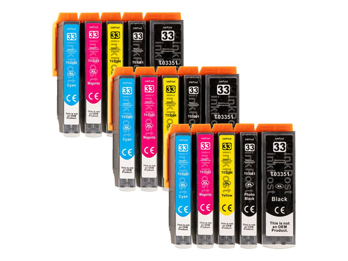 T33XL Cartouches d’encre compatibles Epson – Lot de 3 multipacks