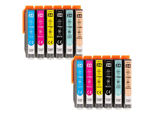 24XL Cartouches d’encre compatibles Epson – 2 packs multiples