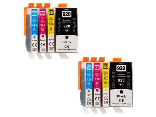 920XL Compatible HP – Lot de 2 Packs Multiples de Cartouches d’Encre