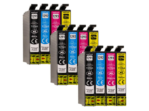 T1295 Cartouches d’Encre Compatibles Epson – Lot de 3 Multipacks