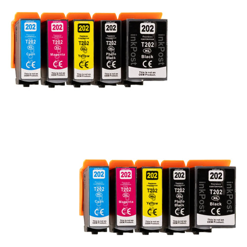 Epson 202XL Cartouches d’Encre Compatibles – Lot de 2 Multipacks