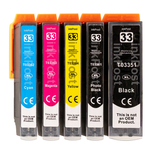 T33XL Cartouches d’encre compatibles Epson – 1 Multipack