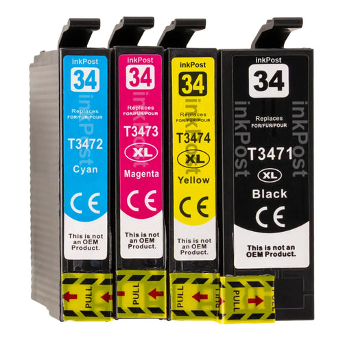34XL Epson – Pack Multipack de Cartouches d’Encre Compatibles