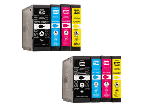PGI-2500XL Cartouches d’encre compatibles Canon – 2 multipacks
