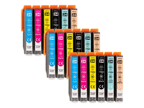 24XL Cartouches d’Encre Compatibles Epson – Lot de 3 Multipacks