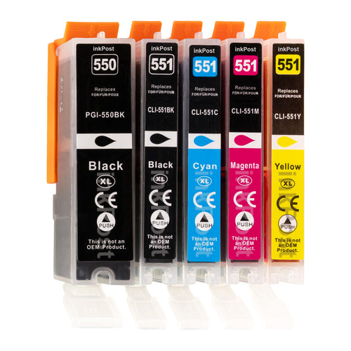 PGI-550/CLI-551XL Cartouches d’encre compatibles Canon – 1 Multipack