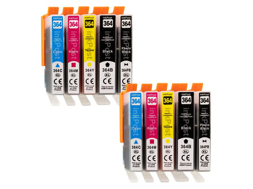 364XL Compatible HP – 2 Multipacks + 2 Photo Noirs