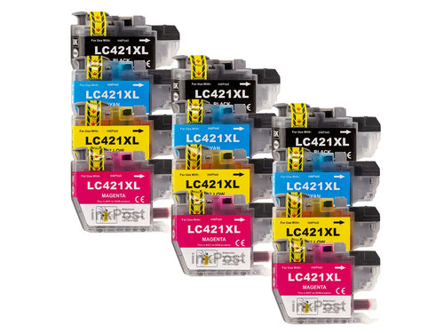 LC421XL Cartouches d’encre compatibles Brother – 3 multipacks