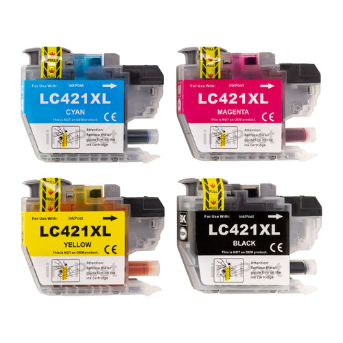 LC421XL Compatible – Pack Multipack de Cartouches d’Encre pour Brother