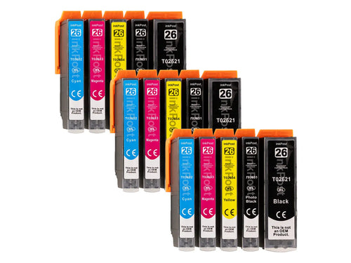 T26XL Cartouches d’encre compatibles Epson – 3 multipacks