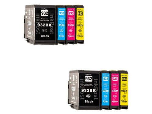 932XL/933XL HP Cartouches d’Encre Compatibles – Lot de 2 Multipacks