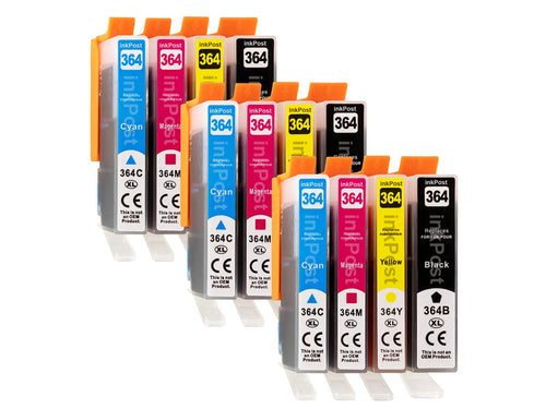 364XL HP Cartouches d’Encre Compatibles – Lot de 3 Multipacks