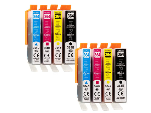 364XL HP Cartouches d’Encre Compatibles – 2 Multipacks