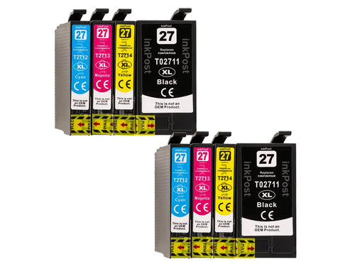 27XL Compatible Epson – Lot de 2 Multipacks de Cartouches d’Encre